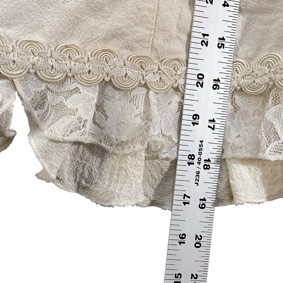 Mexico Lindo Creamy White Halter Tie Cotton Corset Top, Medium Romantic Coquette - Picture 8 of 10